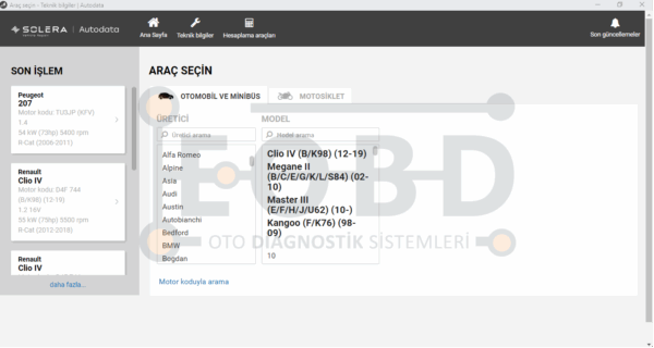 AutoData Sente Şema Programı - Görsel 3