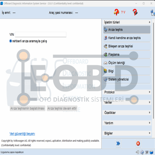 ODIS Son Versiyon Offboard Diagnostic Information System Türkçe