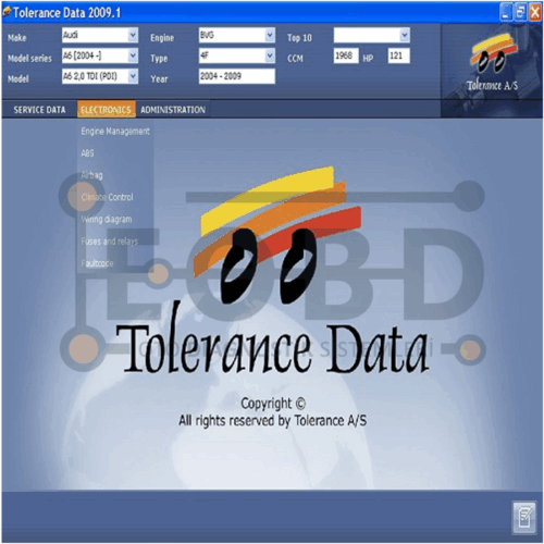 Tolerance Data Araç Şema Programı